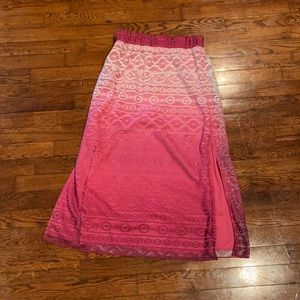 Pink and white skirt